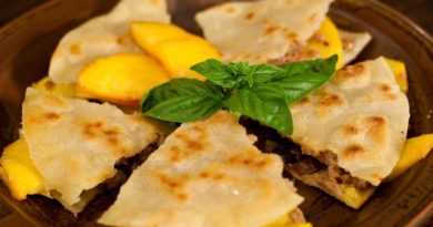 Savor a first taste of Summer with this peach quesadilla recipe