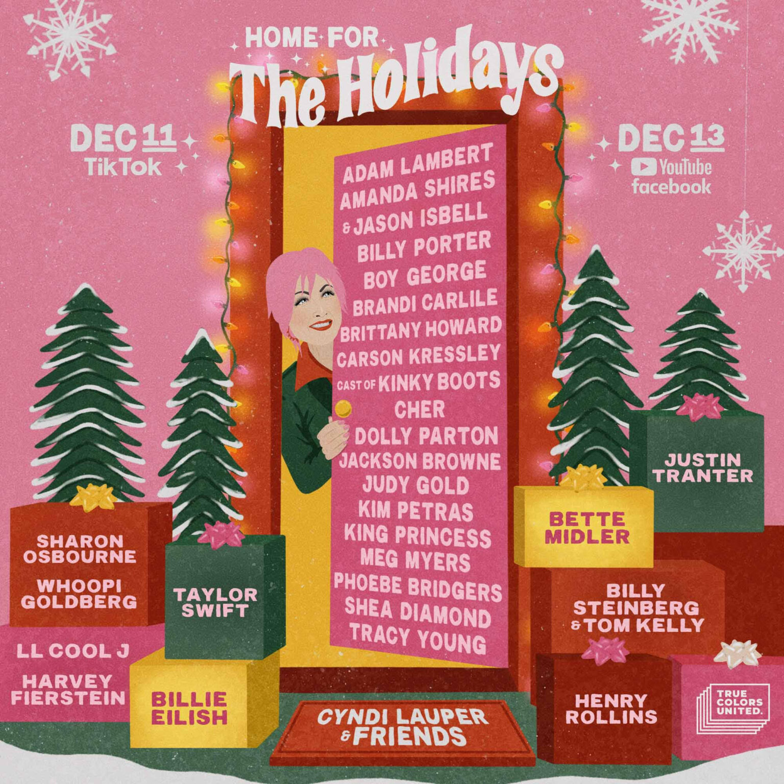 Cyndi Lauper announces 10th annual Home For the Holidays concert