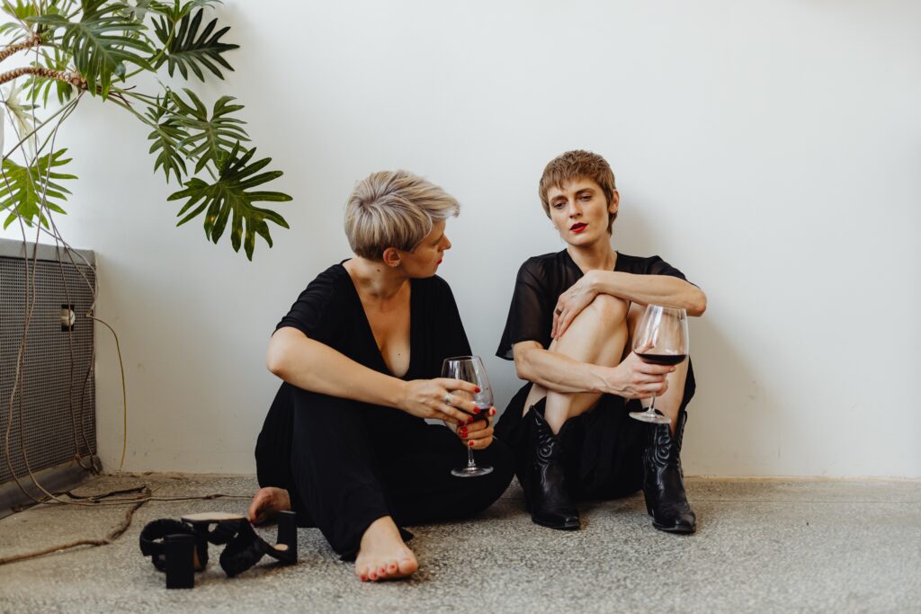 two women