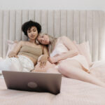 women watching TV