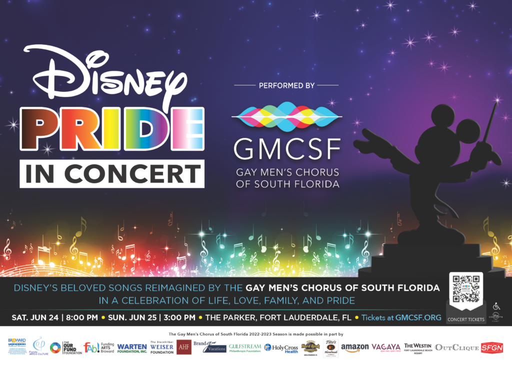 Join the Gay Men’s Chorus of South Florida for a spectacular Queer Disney tribute